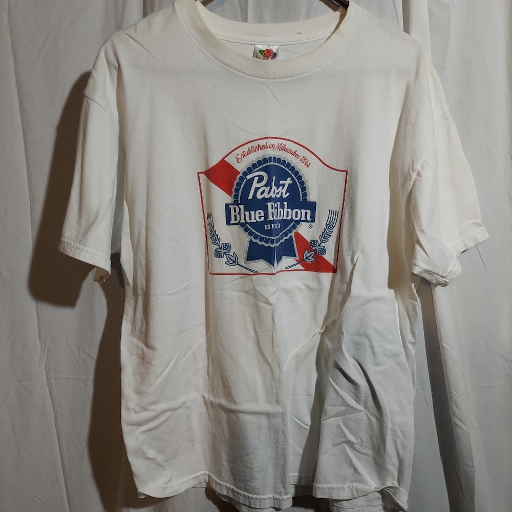 Men's XLG  blue ribbon shirt